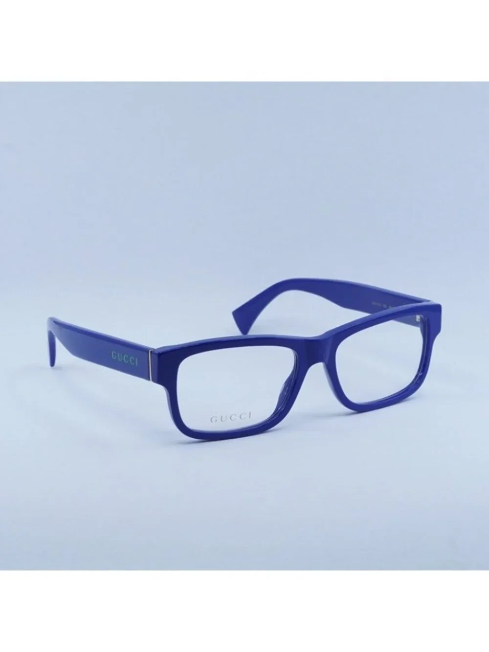 Gucci GG1141O 002 Eyeglasses Blue 56mm Rectangle Frame